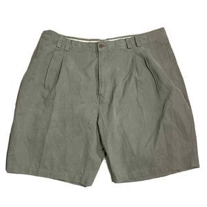 Tommy‎ Bahama Gray Chino Cotton Blend Pleated Front Men’s Shorts 42